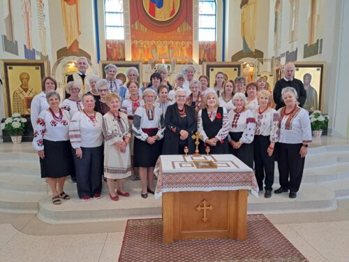 UCWLC members at St. John the Baptist Ukrainian Catholic Shrine, May 28, 2023.